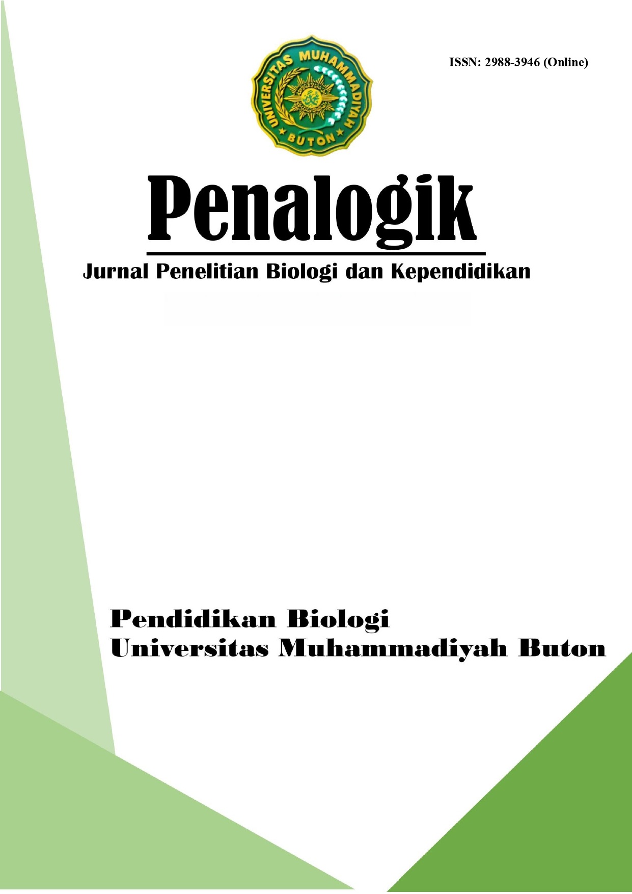 					View Vol. 4 No. 1 (2025): Penalogik: Penelitian Biologi dan Kependidikan
				