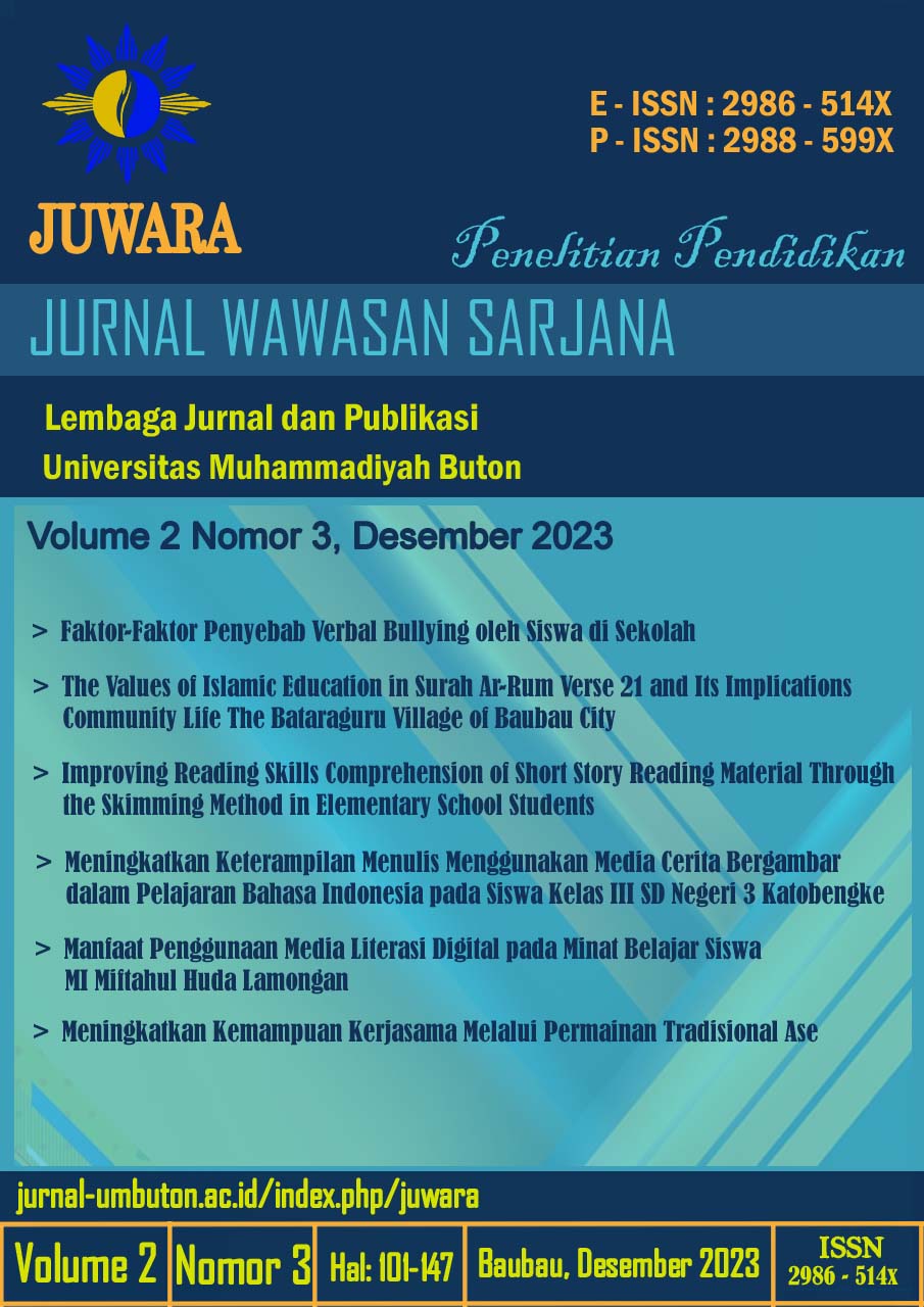 					View Vol. 2 No. 3 (2023): Jurnal Wawasan Sarjana
				
